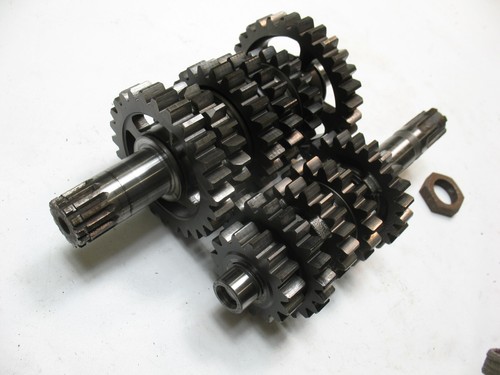1993 SUZUKI DR250SE DR 250 TRANSMISSION GEAR CLUSTERS GEARBOX GEAR SETS - NICE - Picture 2 of 8
