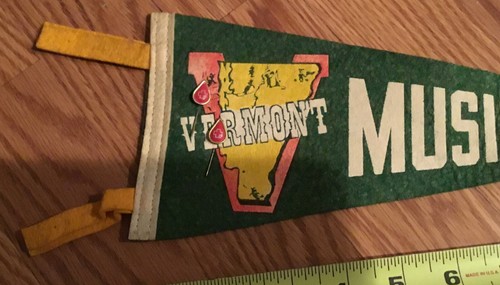 Vintage 1950's Vermont Music Festival Pennant - Picture 2 of 4