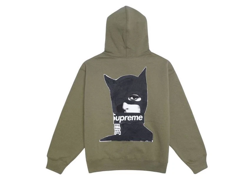 Sweat à capuche Supreme Catwoman olive clair