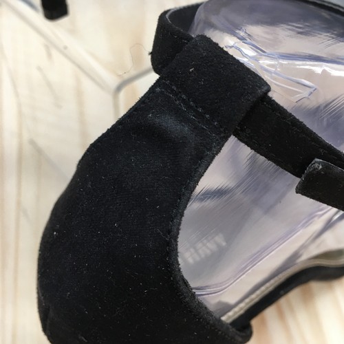 Old Navy Heels Womens 10 Ankle Strappy Stiletto Sandals Black Fabric Buckle - Picture 5 of 16