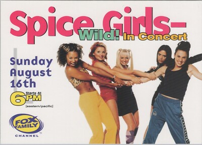 Spice Girls Wild In Concert Music Band Fox TV Promo postcard RC