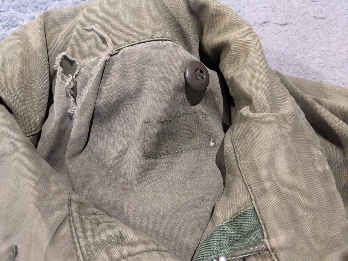 US Army Jacket Mens Small M65 OG-107 Field Coat 60s Scovill Conmar