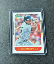2021 Panini Donruss Rickey Henderson Variation 1,408 Career Stolen Bases