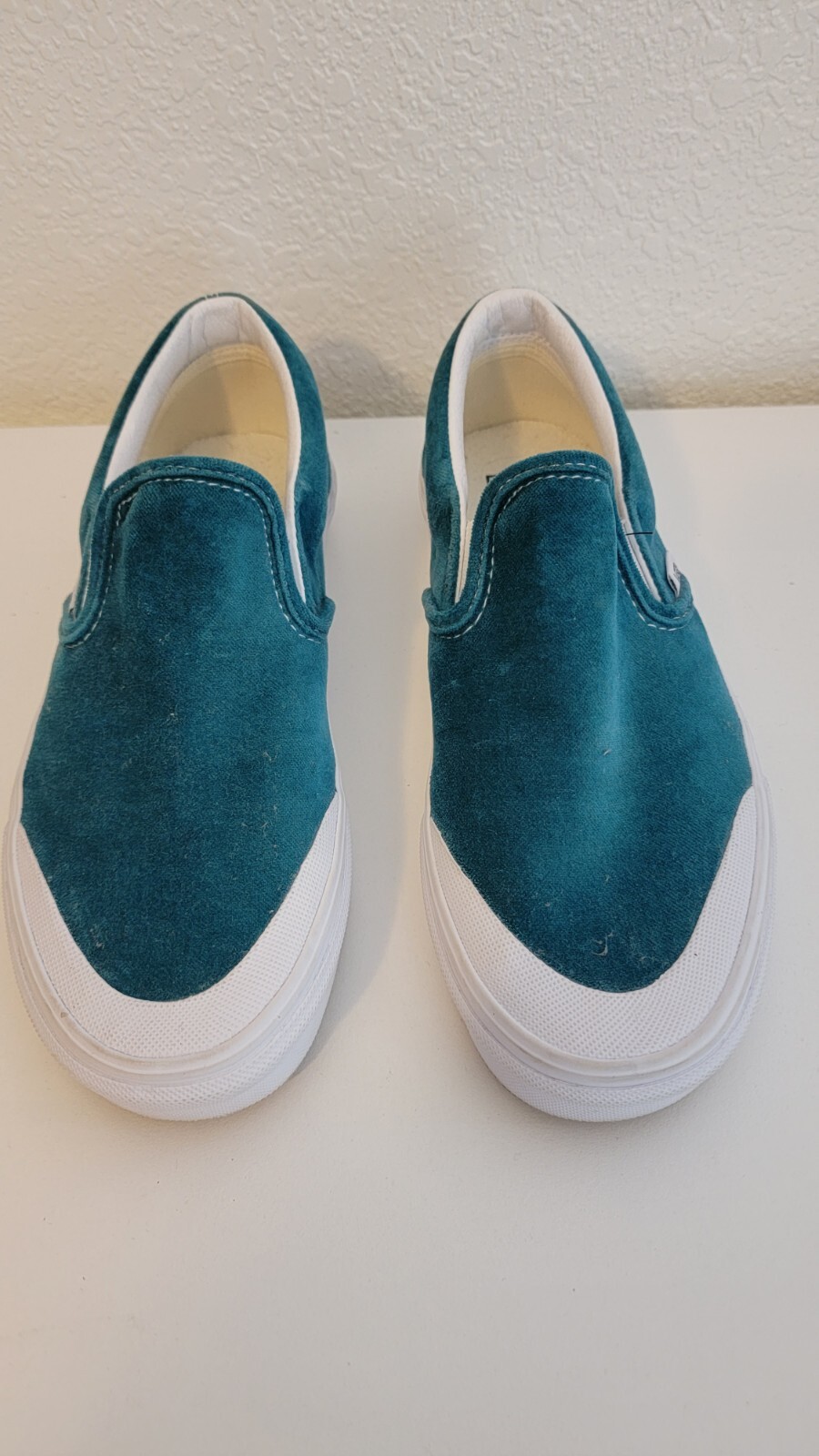 Vans Slip-On  Suede Jungle Green Shoes  Size 8.5 Women Pre-owned