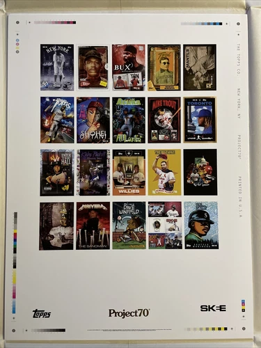 Topps Project 70 DJ Skee Gold Stamped Limited Ed. 18X24 Poster