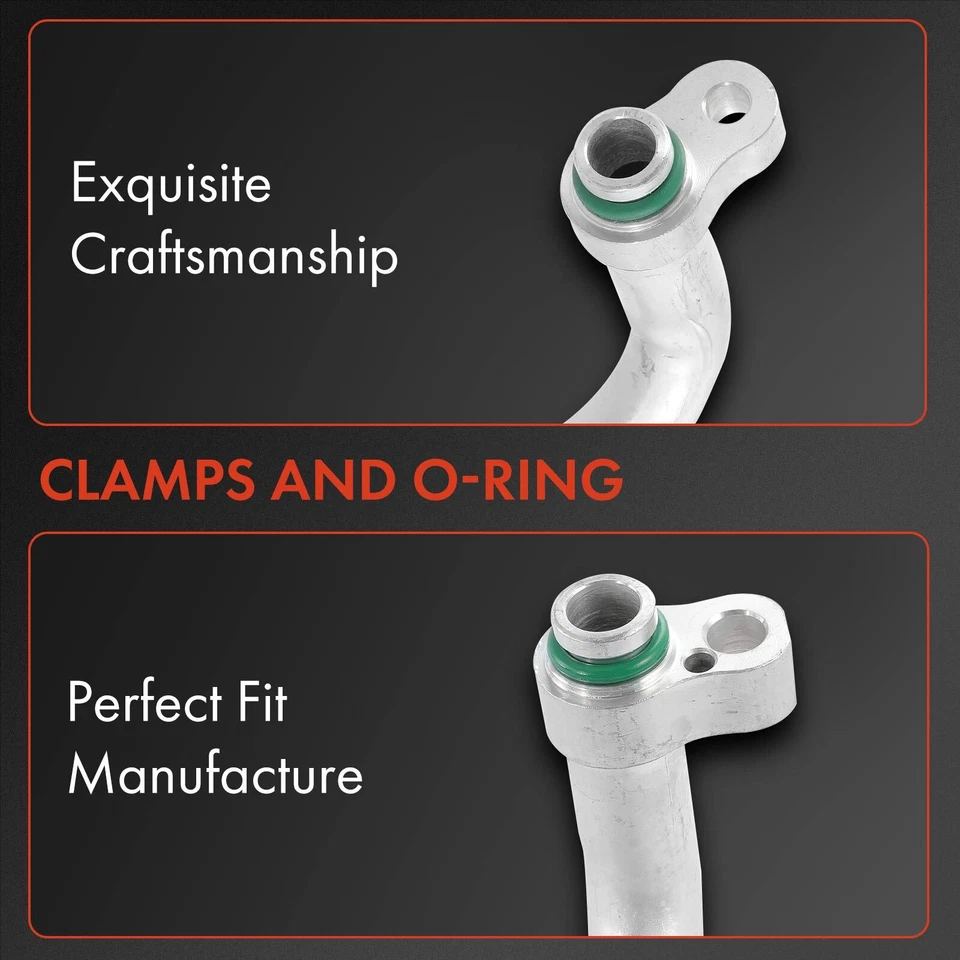 Manguera de línea de succión de refrigerador de aire acondicionado para Hyundai Tucson Kia Sportage baja presión Foto 3 de 4