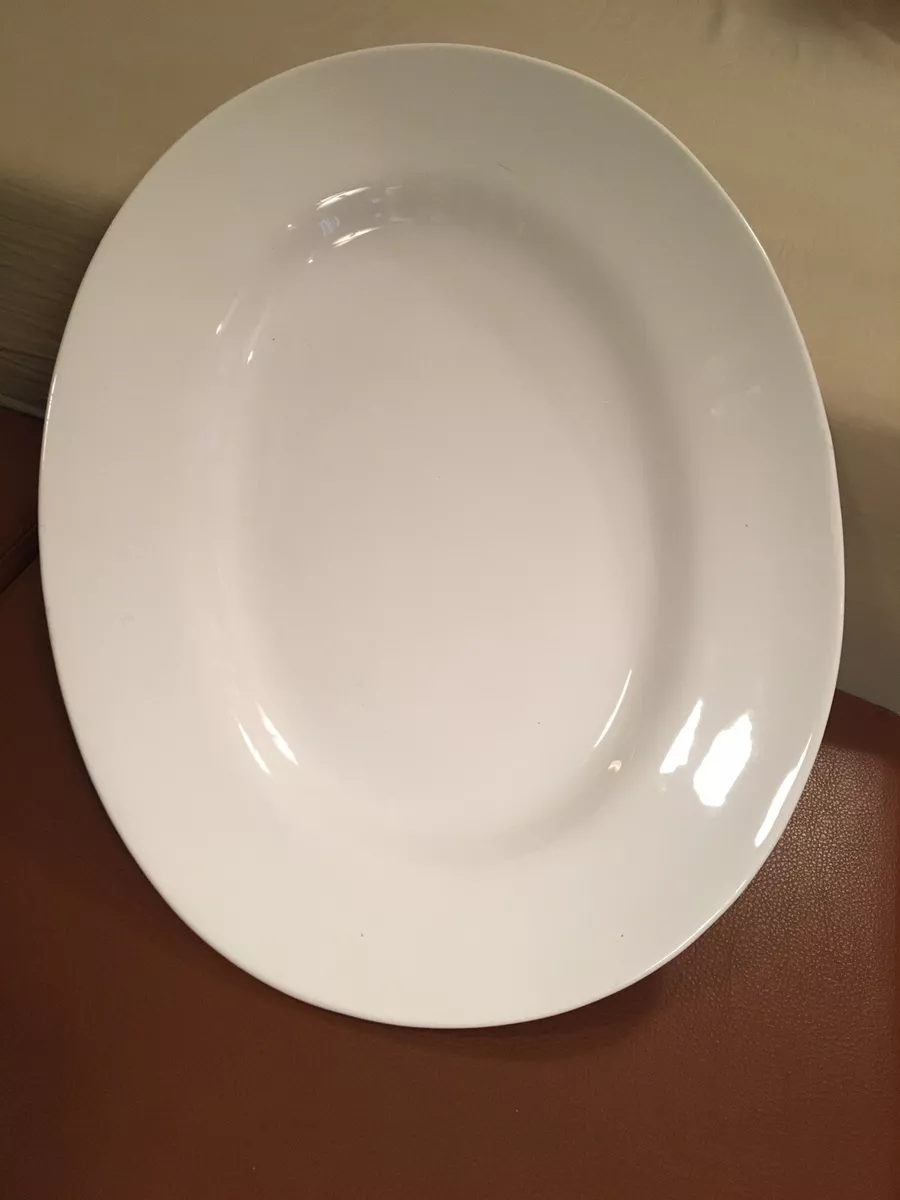 White ceramic serving platters cheap