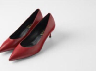 ZARA Pumps mit Mittelhohem Absatz in rot Gr 40 NEU mit Etikett - Main Image
