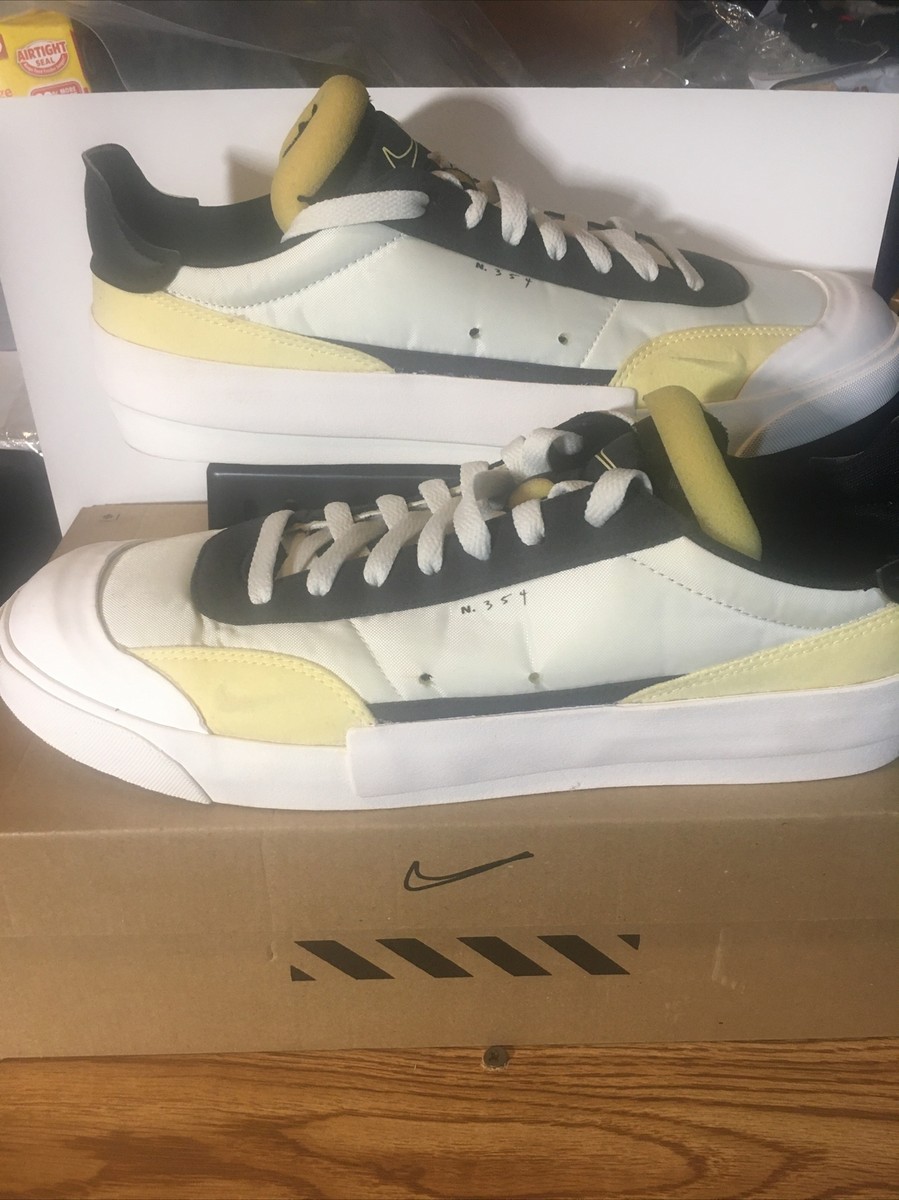 Nike Drop-Type Sail White Black Yellow Men Lifestyle Shoes