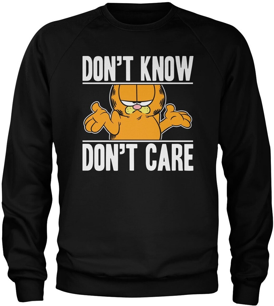 Толстовка Garfield Dont Know Dont Care Черная 8690₽