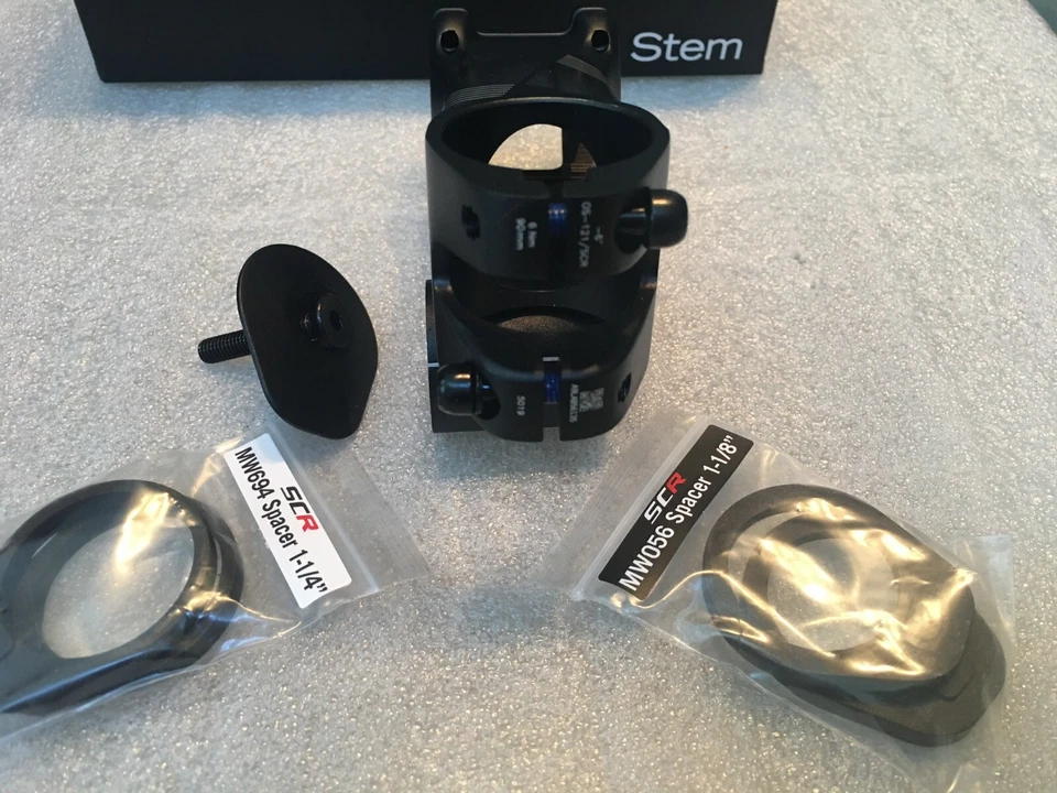 FSA SLK-SCR Stem for either 1 1/8th or 1 1/4" steerer tube 6 deg x 31.8mmx110mm - Image 4 of 4