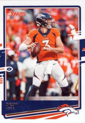 2020 Donruss Football #87 Drew Lock Denver Broncos Variation