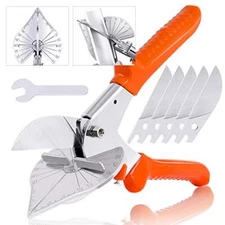 Upgraded Multi Angle Miter Shear Cuts 45 to 135 Degree Miter Snips Cutting