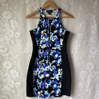 Stylestalker Bodycon Metamorphosis Dress Racerback Blue Black Zip Up  Women's 4 | eBay