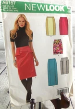 SIMPLICITY NEWLOOK SEWING PATTERN A6157 MISSES SKIRT 4-16