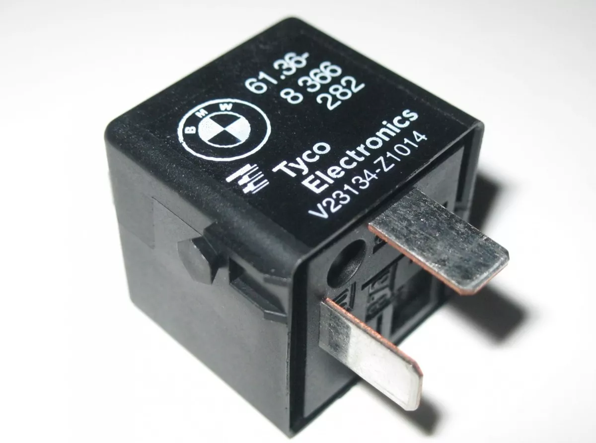 BMW Black Jumper Bypass Relay 61368366282 SIEMENS tyco V23134 