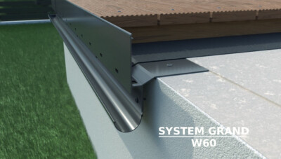 Alu Abtropf Randprofil Traufenprofil Balkon Terrasse Rinne W60 Grand System