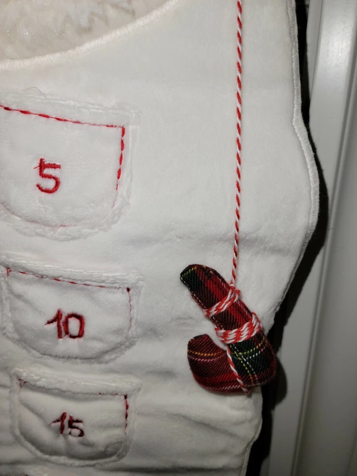 Pottery Barn Kids Santa Face Christmas Countdown Advent Calendar Mono THE GREENS - Image 4 of 4