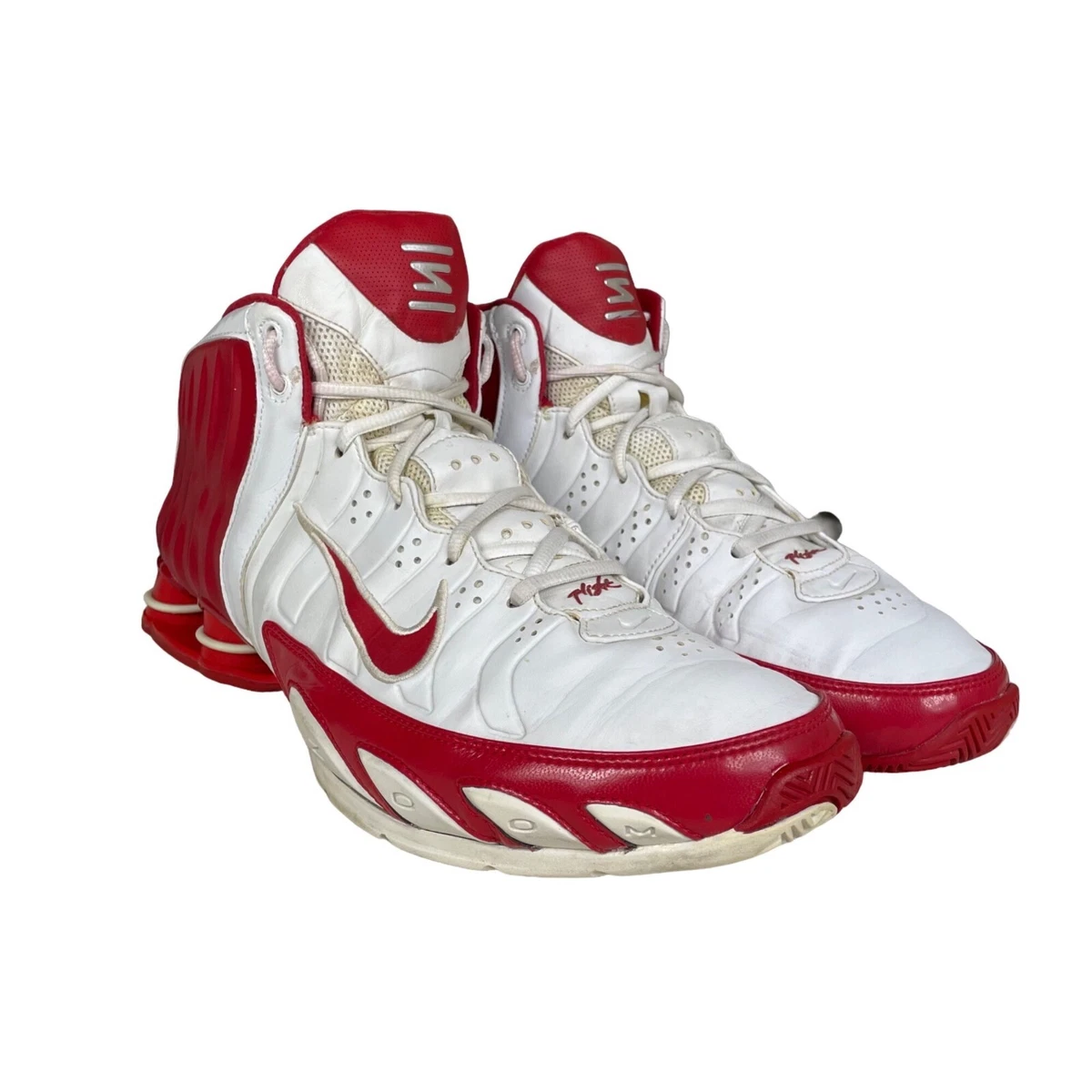 Nike Shox Lethal Flight Men&#039;s Basketball Shoe White Red 311739-161 |