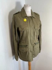 Velvet Graham & Spencer Coat Jacket S Vgc Khaki Green Military Lightweight Cinch