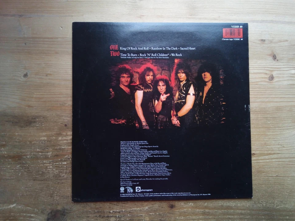 Dio Intermission Very Good+ Vinyl LP Record Album VERB40 & Postcards - Image 2 of 4