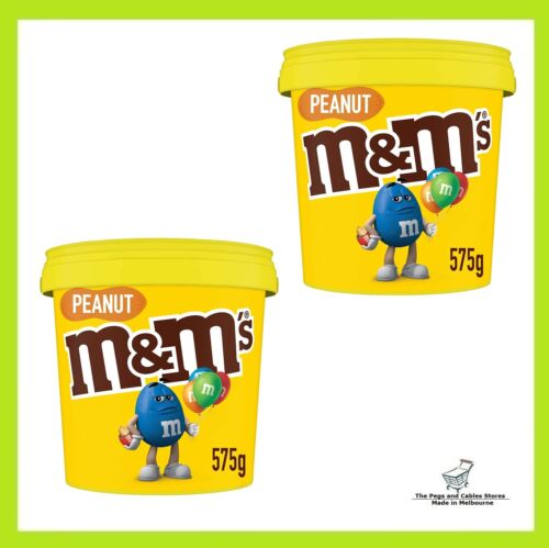 M&M's Peanut Chocolate Party Size Bucket (575g) x 2 buckets - Picture 1 of 6