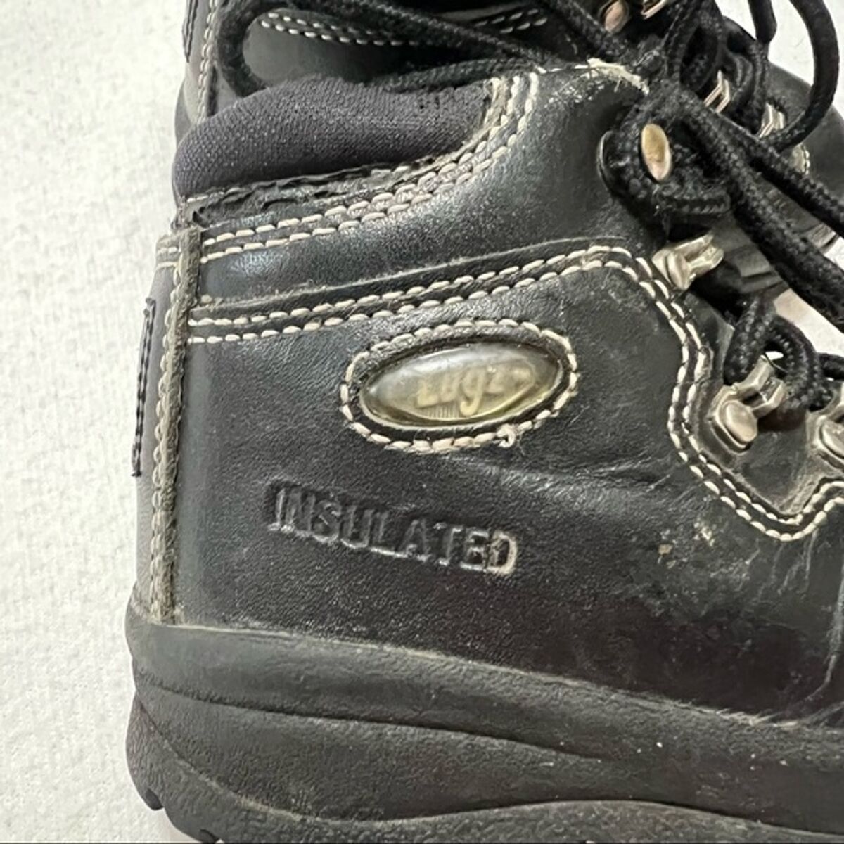 Lugz Y2K toddler 7 boots black kids boys shoes vintage 90s Lugz Y2K toddler 7 boots black kids boys shoes vintage 90s