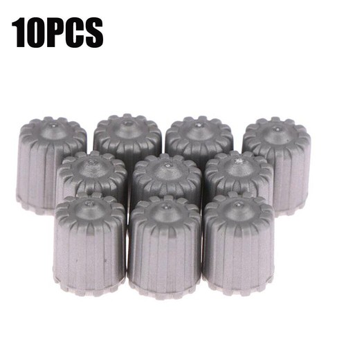 10PCS TPMS Dust Caps Grey Plastic Tyre Pressure Sensor Valve for Car Accessories - Picture 3 of 17