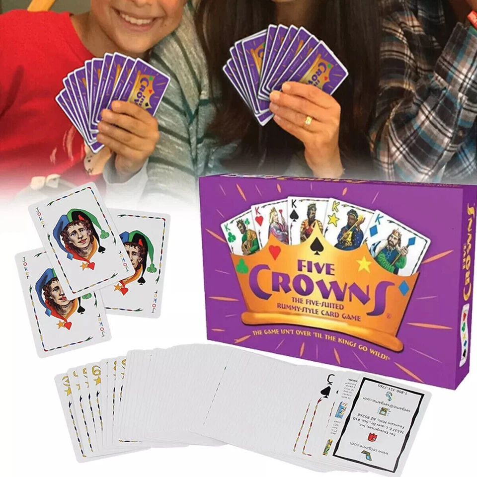 AU Five Crowns Card Game 5 Suites Classic Original Family Party Rummy Style Play - image 3 of 4