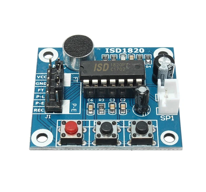Module vocal ISD1820 3-5V Module d'enregistrement de son avec microphone Arduino - Photo 2/4