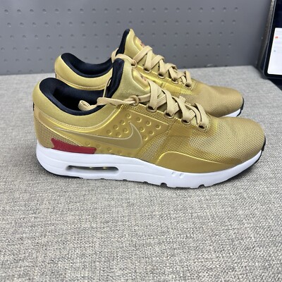 Nike Air Max Zero QS 'Metallic Gold' RARE Red White New 789695-700