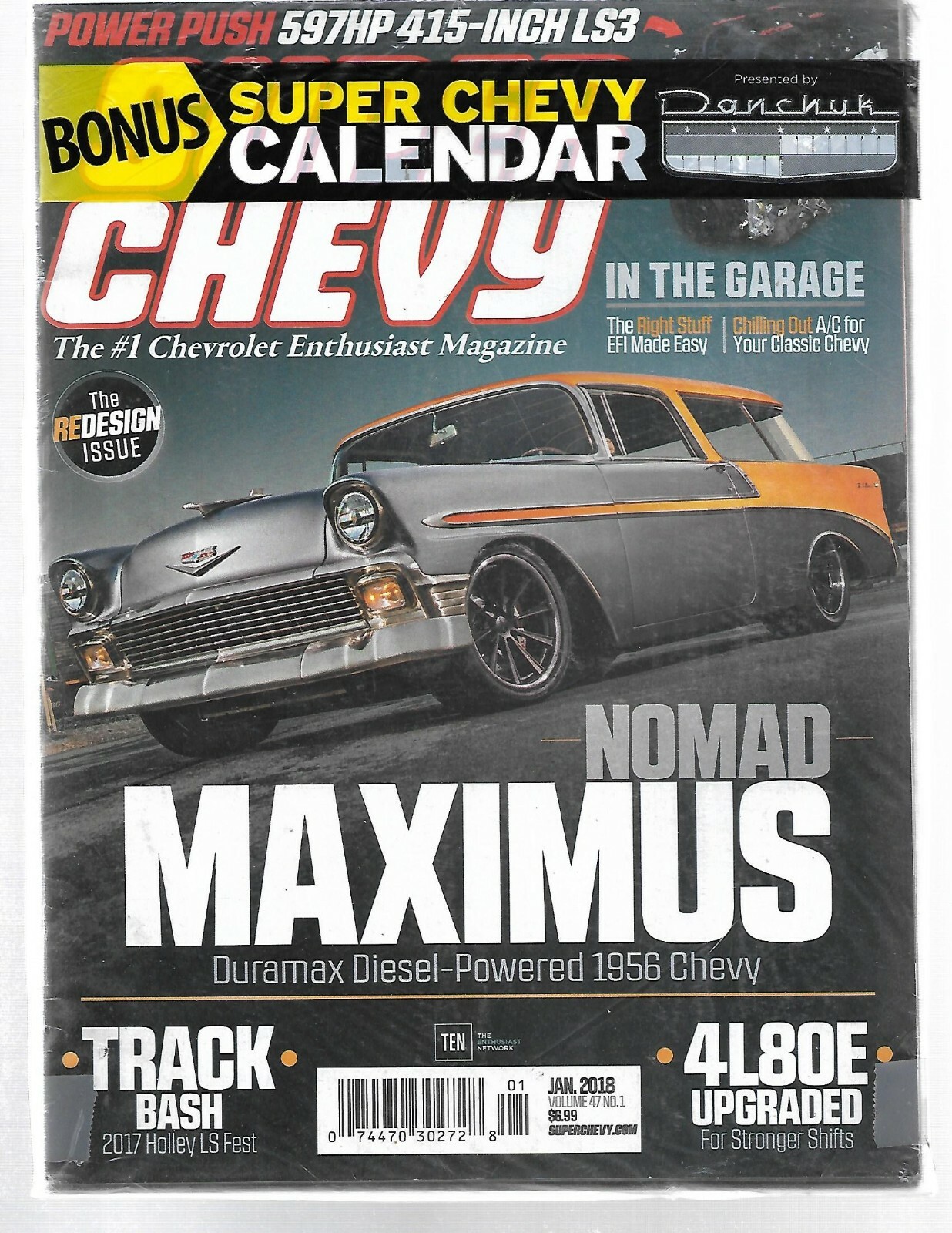 Super Chevy 1 Chevrolet Enthusiast Magazine Jan 18 Bonus Super Chevy Calendar Ebay