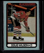 1990-91 O-Pee-Chee #N Doug Wilson Box Bottoms