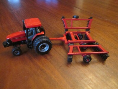 ERTL 1/64 Case IH MX110 Red Farm Tractor w/Duals & Wing Disk - Diecast