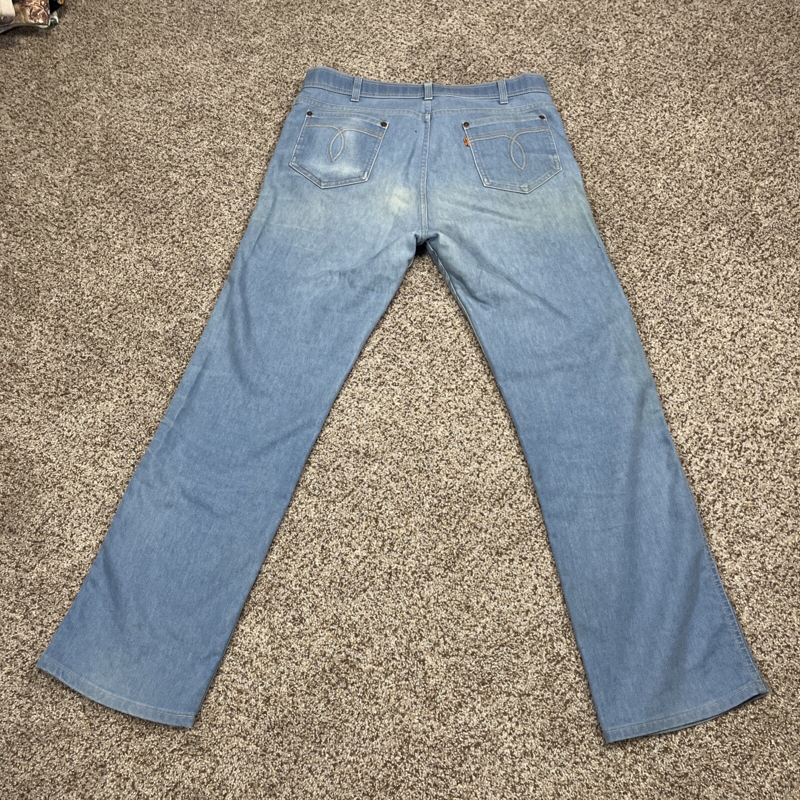 Vintage Levis Orange Tab Skosh More Room Denim Jeans 36x32 (35x31) USA - View 16