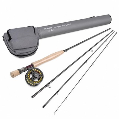 Aventik Troutfly Series Fly Fishing Rod And Reel Combo Toray 46T Carbon Action