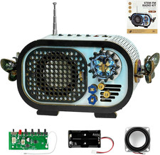 DIY Wooden FM Radio Kit, STEM Science Toys for Kids Ages 8  14 , Build Your Own R