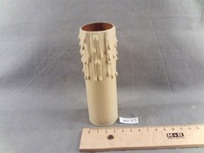 Fausse bougie fourreau  35 x 120 mm gouttes crème en carton (réf DG53)