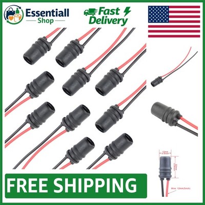 Effortless Install: 10 T10 Pre-Wired Female Sockets for LED and CFL Bulbs