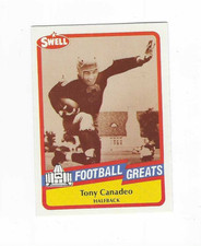 1989 SWELL FOOTBALL GREATS RAY FLAHERTY #80