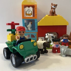 Lego Duplo My First Farm Set 10617 w/Horses, Farmer, Tractor, Cats *See Details