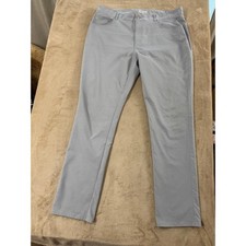 Peter Millar EB66 5-Pocket Golf Pants Performance Men's Gray Chino 40x34 Good