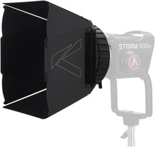 CF7 Fresnel and Barn Doors Kit,Compact Bowens Mount Fresnel Kit for Storm 400X,I