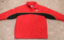 NFL KANSAS CITY CHIEFS REEBOK ON FIELD MEN'S WINTER COAT LARGE