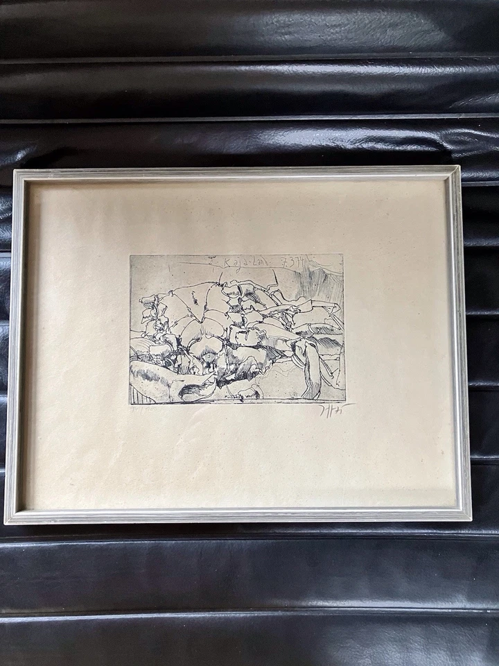 Horst Janssen Radierung Hummer Original Signatur Handsigniert - Bild 2 von 4