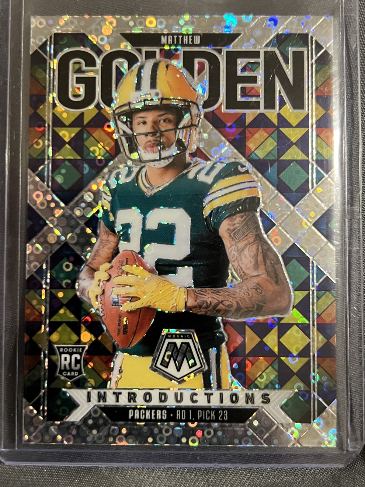 2025 Panini Mosaic - Introductions Matthew Golden #4 No Huddle Silver Prizm (RC)