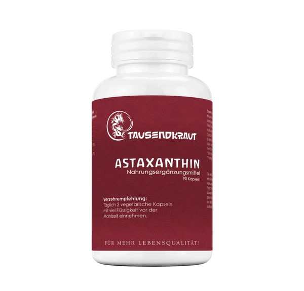 Astaxanthin 90 Kapseln 495 Mg - Astaxanthin Extrakt + Moringa Blattpulver-image