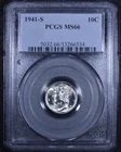 1941-S Mercury Dime - 10c PCGS MS66 - Affordable Example!