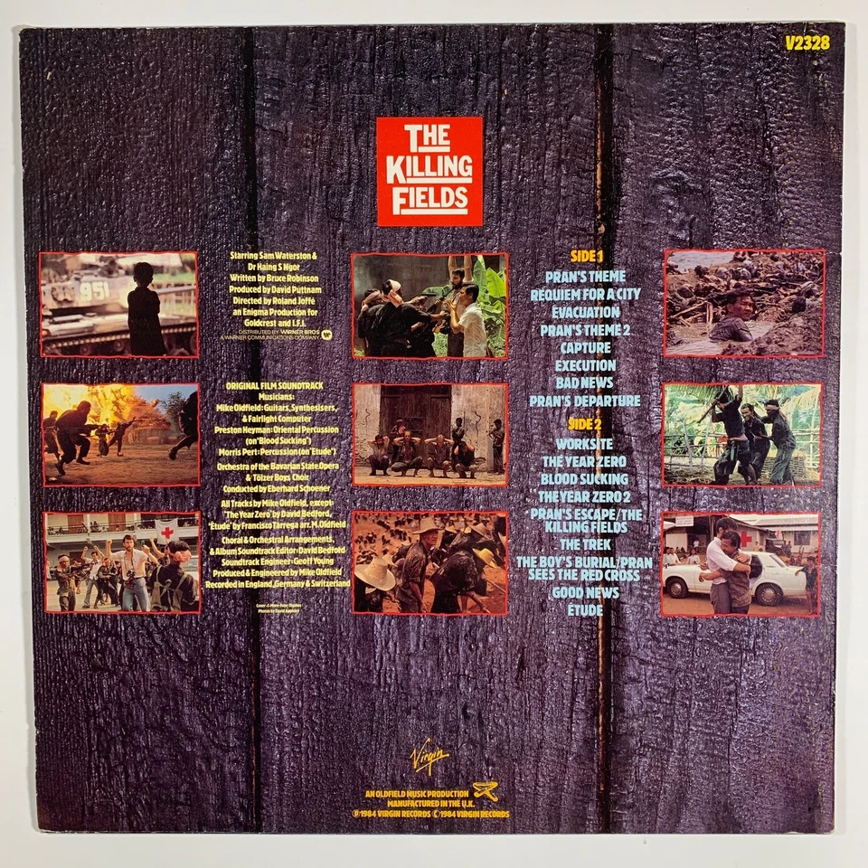 THE KILLING FIELDS OST LP Michael Oldfield M- VIRGIN UK IMPORT Movie Soundtrack - Image 2 of 4