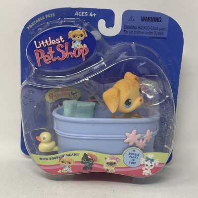 Littlest Pet Shop Portable Pets 2004 Retriever Dog #21 Vintage New